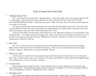 Trail Descriptions